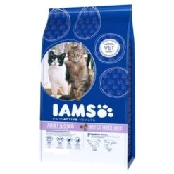 IAMS Croquettes Chat Multi-Cat Adult Poulet, Saumon 15 Kg