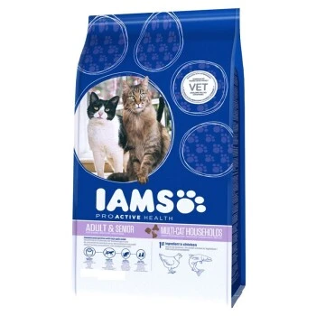IAMS Croquettes Chat Multi-Cat Adult Poulet, Saumon 15 Kg 3 IAMS Croquettes Chat Multi-Cat Adult Poulet, Saumon 15 Kg