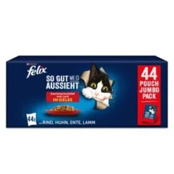 Felix Nourriture Humide Pour Chat Sensations En Gelée Et Mix De Variétés Variété De Saveurs Du Pays