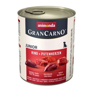 Animonda GranCarno Original Junior Bœuf Et Cœurs De Dinde 6x800 G 3 Animonda GranCarno Original Junior Bœuf Et Cœurs De Dinde 6x800 G