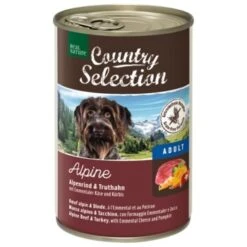 REAL NATURE Country Selection Adult 6 X 400 G Alpine Avec Bœuf Des Alpes Et Dinde