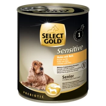 SELECT GOLD Sensitive Senior Poulet Et Riz 6x800 G 3 SELECT GOLD Sensitive Senior Poulet Et Riz 6x800 G