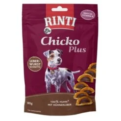 RINTI Chicko Plus 12x80g Morceaux De Saucisse De Foie
