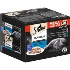 Sheba Multipack Classics En Pâté De Poisson Variation 32 x 85 g