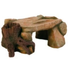 Trixie Décoration D’aquarium Plateau Rocheux Avec Tronc D’arbre