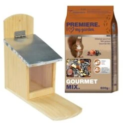 AniOne Mangeoire Pour écureuils Avec Nourriture Pour écureuils PREMIERE Gourmet Mix 600g