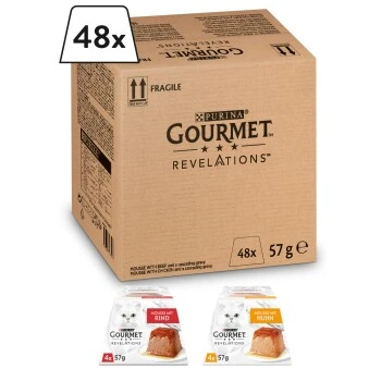 GOURMET Mousse Revelations En Sauce 48x57 g Poulet 3 GOURMET Mousse Revelations En Sauce 48x57 g Poulet