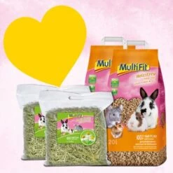 MultiFit Pack De 4 Litière En Bois Et Foin à La Camomille