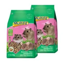 MultiFit Les Avantages De La Nourriture Pour Souris, Gerbilles Et Hamsters Nains : 2x2,5 Kg