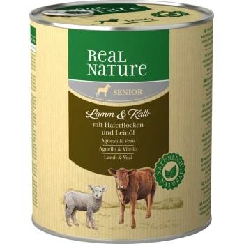 REAL NATURE Senior Agneau Et Veau 6x800 G 3 REAL NATURE Senior Agneau Et Veau 6x800 G