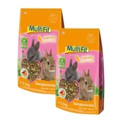 MultiFit à La Carotte Pour Lapins Nains 2x2,5kg