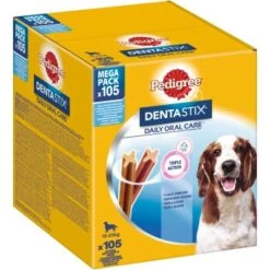 Pedigree Dentastix Daily Oral Care Megapack 105pcs Pour Les Chiens De Taille Moyenne