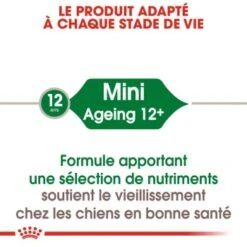 ROYAL CANIN Mini Ageing 12+ Nourriture Humide Chien 12 X 85 G -Meilleure Animalerie 8b2b3fb05894c48e6260b11e6c59434c86f2fd46 1327898 fr FR mini12wet 3