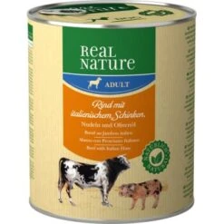 REAL NATURE Adulte Bœuf Et Jambon Ital. 6x800 G