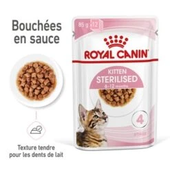 ROYAL CANIN Kitten Sterilised Sauce - Sachet Fraîcheur Pour Chaton Stérilisé 12x85g