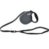 AniOne Laisse à Enrouleur Soft Gris XS