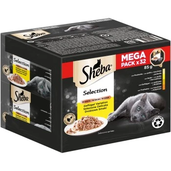 Sheba Selection En Sauce 32 X 85 G 3 Sheba Selection En Sauce 32 X 85 G
