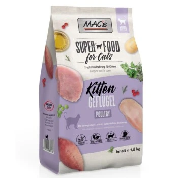 MAC's MAC’s Superfood For Cats Kitten 1.5kg 3 MAC's MAC’s Superfood For Cats Kitten 1.5kg