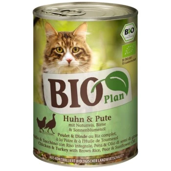 BIOPlan Adult Poulet Et Dinde Au Riz Complet, à La Poire Et à L'huile De Tournesol 6x400 G 3 BIOPlan Adult Poulet Et Dinde Au Riz Complet, à La Poire Et à L'huile De Tournesol 6x400 G