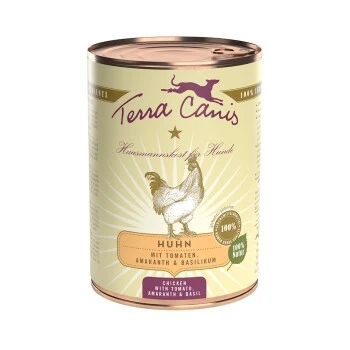 Terra Canis Classic Adult 6 x 400 g Poulet Aux Tomates, Amarante Et Basilic 3 Terra Canis Classic Adult 6 x 400 g Poulet Aux Tomates, Amarante Et Basilic