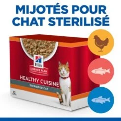 Hill's Science Plan Healthy Cuisine Sterilised Cat Ragout Multipack 12x80 G 6 Hill's Science Plan Healthy Cuisine Sterilised Cat Ragout Multipack 12x80 G -Meilleure Animalerie edf0ece81351fc732db6bd235084f4a025e70e99 1397118 fr FR hills 2