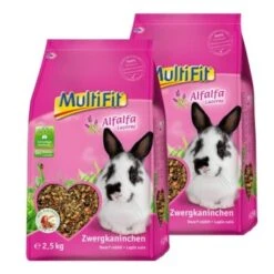 MultiFit à L’alfalfa Pour Lapins Nains 2x2,5kg