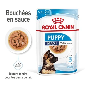ROYAL CANIN Maxi Chiot Nourriture Humide Chien 10 X 140 G 3 ROYAL CANIN Maxi Chiot Nourriture Humide Chien 10 X 140 G